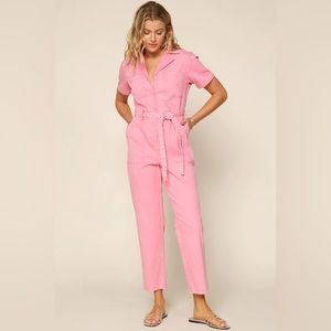 Fun pink jumpsuit!